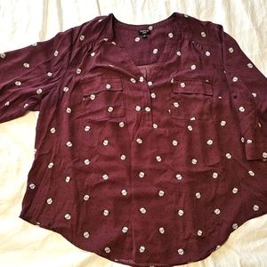 Torrid quarter sleeve size 3 blouse